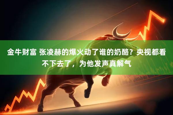 金牛财富 张凌赫的爆火动了谁的奶酪？央视都看不下去了，为他发声真解气