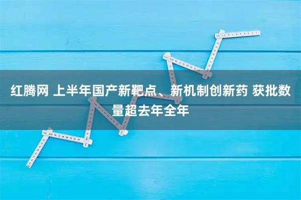 红腾网 上半年国产新靶点、新机制创新药 获批数量超去年全年